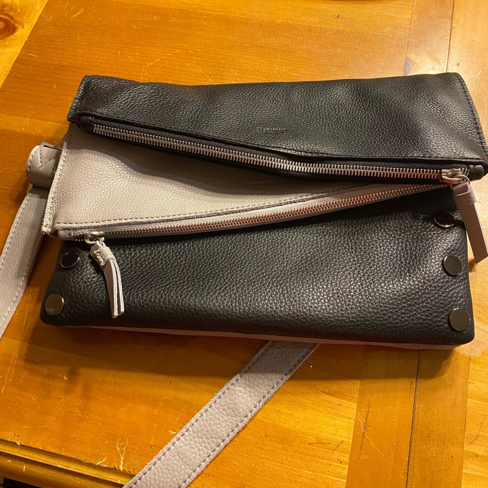 Hammitt Dillon Medium Crossbody Black/Mist NWOT